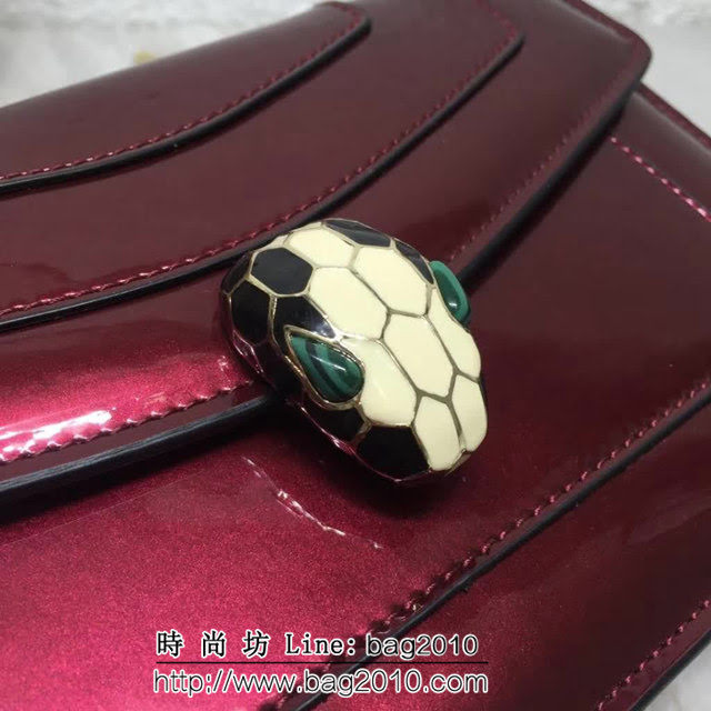 BVLGARI寶格麗 漆皮系列 時尚百搭 單層單鏈 單肩斜挎包 39174 FYD1381